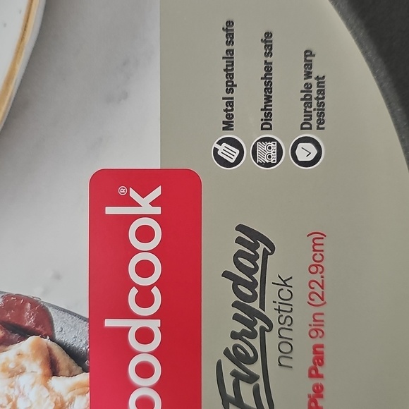 NWT GoodCook Non-Stick Pie Pan Dishwasher Safe 9 inches - Picture 3 of 7